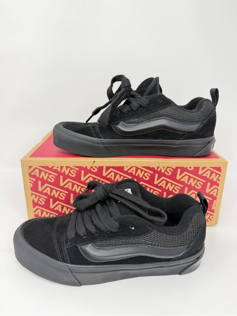 Vans Wayvee Black Suede Mesh Skate Shoes Men’s 6 Women’s 7.5 Triple Black